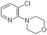 3-氯-2-吗啉基吡啶分子结构 (CAS 54231-36-6)