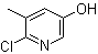 6-氯-5-甲基吡啶-3-醇分子结构 (CAS 54232-03-0)