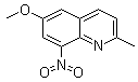 structure of CAS# 54232-06-3, 2-Methyl-6-methoxy-8-nitroquinoline;NSC 75683