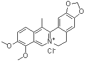13-甲基黄连素氯化物分子结构 (CAS 54260-72-9)