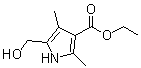 5-(羟基甲基)-2,4-二甲基-1H-吡咯-3-羧酸乙酯分子结构 (CAS 5430-82-0)