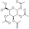 1,2,3,4-四-O-乙酰基-alpha-D-葡萄糖醛酸甲酯分子结构 (CAS 5432-32-6)