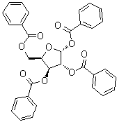 结构式 CAS# 5432-87-1, alpha-D-呋喃木糖 1,2,3,5-四苯甲酸酯