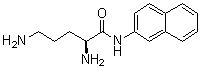 (2S)-2,5-二氨基-N-2-萘基戊酰胺分子结构 (CAS 54322-77-9)