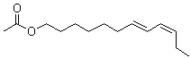 structure of CAS# 54364-62-4, (7E,9Z)-7,9-Dodecadien-1-yl acetate;(Z,E)-7,9-Dodecadienyl acetate; 7E,9Z-Dodecadienyl acetate; Eudemone; trans-7,cis-9-Dodecadienyl acetate