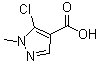5-氯-1-甲基-1H-吡唑-4-羧酸分子结构 (CAS 54367-66-7)