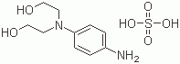 N,N-双(2-羟乙基)-对苯二胺硫酸盐分子结构 (CAS 54381-16-7)