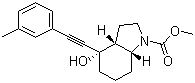 (3aR,4S,7aR)-八氢-4-羟基-4-[2-(3-甲基苯基)乙炔基]-1H-吲哚-1-羧酸甲酯分子结构 (CAS 543906-09-8)