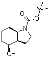 (3aR,4S,7aR)-八氢-4-羟基-1H-吲哚-1-羧酸叔丁酯分子结构 (CAS 543910-49-2)