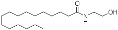 十六酰胺乙醇分子结构 (CAS 544-31-0)