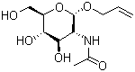 烯丙基-2-乙酰氨基-2-脱氧-beta-D-吡喃葡萄糖苷分子结构 (CAS 54400-77-0)