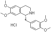 (R)-四氢罂粟碱盐酸盐分子结构 (CAS 54417-53-7)