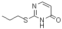 2-(丙硫基)-4(3H)-嘧啶酮分子结构 (CAS 54460-95-6)