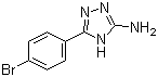 5-(4-溴苯基)-4H-1,2,4-三唑-3-胺分子结构 (CAS 54464-13-0)