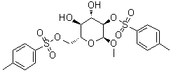 甲基 alpha-D-吡喃葡萄糖苷 2,6-二(4-甲基苯磺酸酯)分子结构 (CAS 54497-89-1)