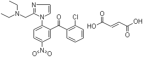 富马酸尼唑苯酮分子结构 (CAS 54533-86-7)