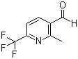 2-甲基-6-(三氟甲基)吡啶-3-甲醛分子结构 (CAS 545394-83-0)