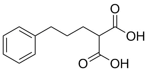 2-(3-苯基丙基)丙二酸分子结构 (CAS 5454-06-8)