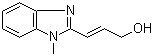 (2E)-3-(1-甲基-1H-苯并咪唑-2-基)-2-丙烯-1-醇分子结构 (CAS 545421-26-9)