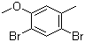 2,4-二溴-5-甲氧基甲苯分子结构 (CAS 5456-94-0)