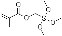 甲基丙烯酰氧甲基三甲氧基硅烷分子结构 (CAS 54586-78-6)