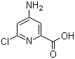 4-Amino-6-chloro-2-pyridinecarboxylic acid molecular structure (CAS 546141-56-4)