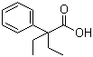 2-苯基-2-乙基丁酸分子结构 (CAS 5465-28-1)
