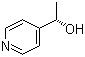 (S)-(-)-1-(4-吡啶基)乙醇分子结构 (CAS 54656-96-1)