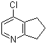 4-氯-6,7-二氢-5H-环戊二烯并[b]吡啶分子结构 (CAS 54664-55-0)