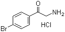 2-氨基-4'-溴苯乙酮盐酸盐分子结构 (CAS 5467-72-1)