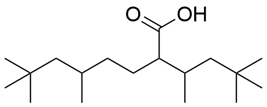 2-(4,4-二甲基戊-2-基)-5,7,7-三甲基辛酸分子结构 (CAS 54680-48-7)