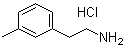 3-甲基苯乙胺盐酸盐分子结构 (CAS 5470-40-6)