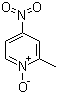 2-甲基-4-硝基吡啶-N-氧化物分子结构 (CAS 5470-66-6)