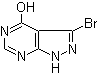 3-溴别嘌呤醇分子结构 (CAS 54738-73-7)