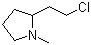 2-(2-氯乙基)-1-甲基吡咯烷分子结构 (CAS 54777-54-7)