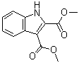 1H-吲哚-2,3-二羧酸二甲酯分子结构 (CAS 54781-93-0)