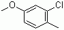 结构式 CAS# 54788-38-4, 3-氯-4-甲基苯甲醚
