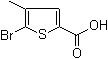 5-溴-4-甲基噻吩-2-羧酸分子结构 (CAS 54796-53-1)