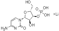 3'-胞苷酸锂盐分子结构 (CAS 54874-07-6)