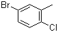 5-溴-2-氯甲苯分子结构 (CAS 54932-72-8)
