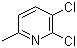 2,3-二氯-6-甲基吡啶分子结构 (CAS 54957-86-7)