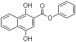 1,4-二羟基-2-萘甲酸苯酯分子结构 (CAS 54978-55-1)