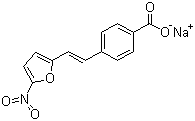 Sodium nifurstyrenate molecular structure (CAS 54992-23-3)