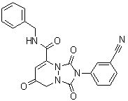 2-(3-氰基苯基)-2,3,7,8-四氢-1,3,7-三氧代-N-(苯基甲基)-1H-[1,2,4]三唑并[1,2-a]哒嗪-5-甲酰胺分子结构 (CAS 550368-41-7)
