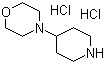 4-(Morpholin-4-yl)-piperidine dihydrochloride molecular structure (CAS 550370-31-5)