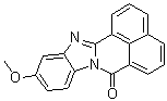 11-甲氧基-7H-苯并咪唑并[2,1-a]苯并[de]异喹啉-7-酮分子结构 (CAS 5504-69-8)