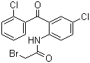 2-溴-N-[4-氯-2-(2-氯苯甲酰)苯基]乙酰胺分子结构 (CAS 5504-92-7)