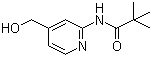 N-(4-羟甲基吡啶-2-基)-2,2-二甲基丙酰胺分子结构 (CAS 551950-45-9)