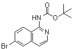 (6-Bromo-1-isoquinolinyl)carbamic acid 1,1-dimethylethyl ester molecular structure (CAS 552331-12-1)