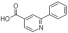 2-苯基吡啶-4-羧酸分子结构 (CAS 55240-51-2)